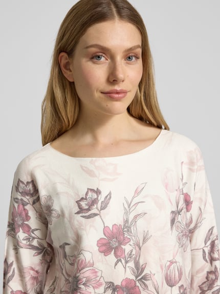 ZABAIONE Pullover aus Viskose-Mix Modell 'El44ena' Altrosa 3