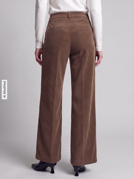 CAMBIO Relaxed Fit Cordhose seitliche Eingrifftaschen Modell 'ALEXIS' Camel 5