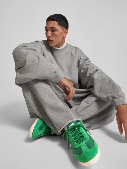 PUMA Sneakersy z detalem z logo Zielony 1