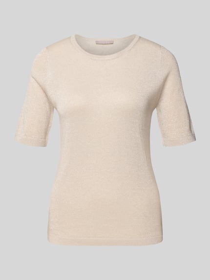 Christian Berg Woman Selection Strickpullover mit gerippten Abschlüssen Mittelgrau 2