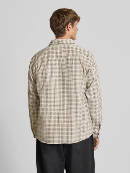 ONLY & SONS Loose Fit Hemd aus reiner Baumwolle Modell 'WALEED ' Offwhite 5