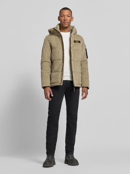 PME Legend Regular Fit Jacke mit Label-Patch Modell 'GOBBLER' Sand 1