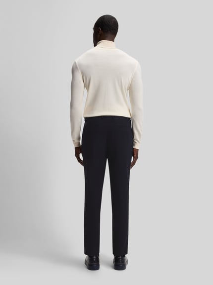 BOSS Tapered Fit Hose aus Viskose-Schurwoll-Mix Modell 'Perin' Marine 5