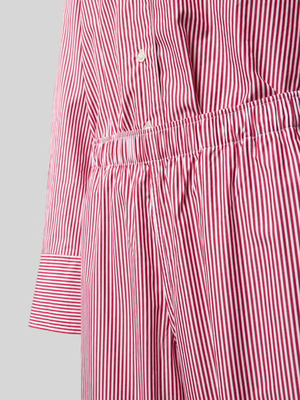 Polo Ralph Lauren Piżama z kołnierzem z połami Czerwony 2