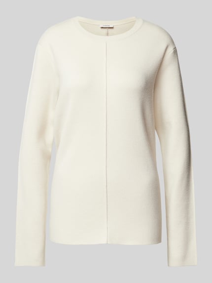 b.young Gebreide pullover met ronde hals, model 'Otari' Offwhite - 2