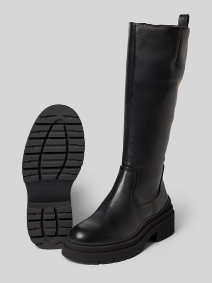 Tamaris Laarzen in leerlook Zwart - 4