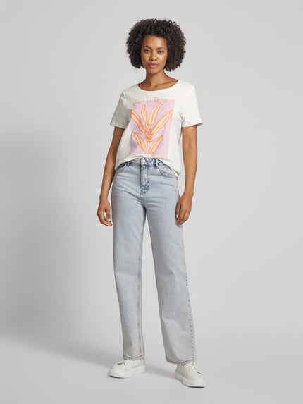 LIEBLINGSSTÜCK T-shirt z nadrukiem z motywem model ‘Daliah’ Złamany biały 1
