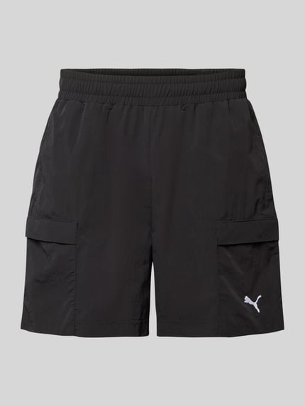 Relaxed Fit Shorts mit Label-Stitching Shop The Look MANNEQUINE