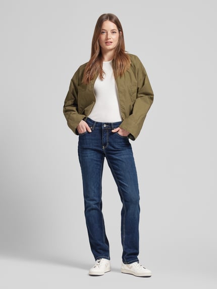 MAC Straight-fit jeans met stretchanteil model 'MELANIE' Donkerblauw - 1
