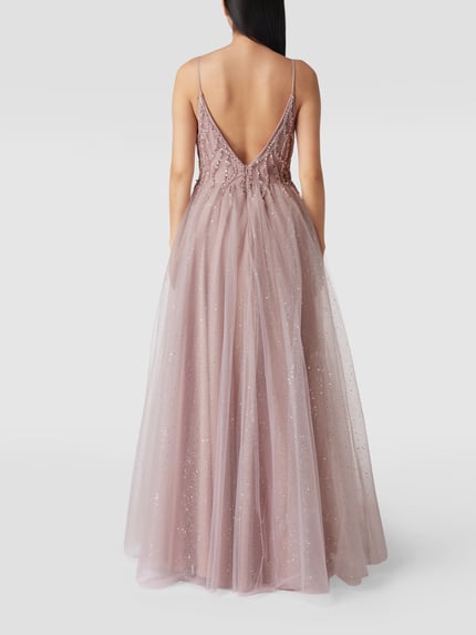 Mascara Abendkleid mit Ziersteinbesatz Rose 5