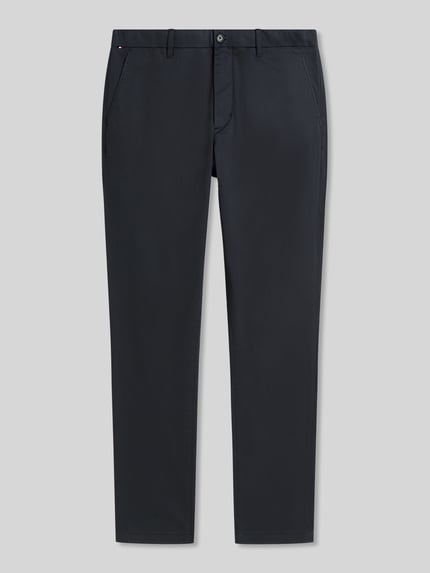 Tommy Hilfiger Chinos o kroju slim fit z mieszanki bawełny model 'BLEECKER' Granatowy 2