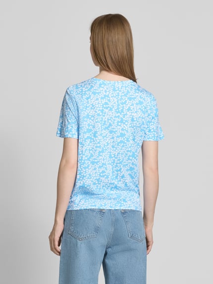 Tom Tailor Denim T-shirt o kroju regular fit z wiązanym detalem Jasnoniebieski 5