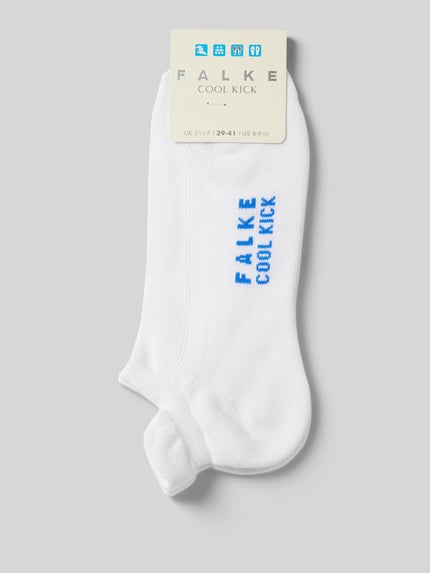 FALKE Sneakersokken met labelprint Wit - 3