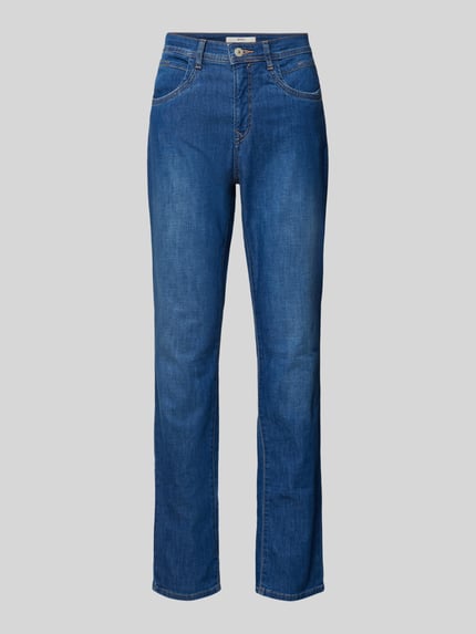 Brax Straight fit jeans met 5-pocketmodel, model 'Carola' Blauw - 2