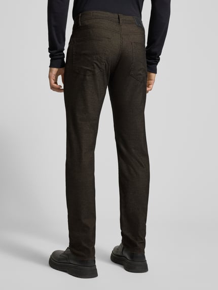 Pierre Cardin Slim Fit Stoffhose mit Viskose-Anteil Modell 'Lyon' Dunkelbraun 5