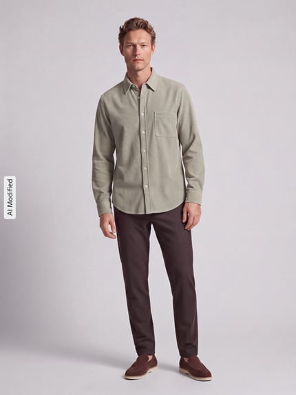 BOSS Orange Regular Fit Freizeithemd aus reiner Baumwolle Modell 'Relegant' Lind 1