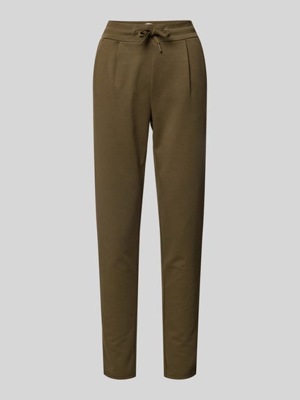 ICHI Sweatpants met tunnelkoord, model 'KATE' Olijfgroen - 2