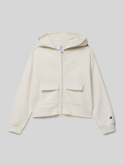 Champion Sweatjacke mit Kapuze Ecru 1