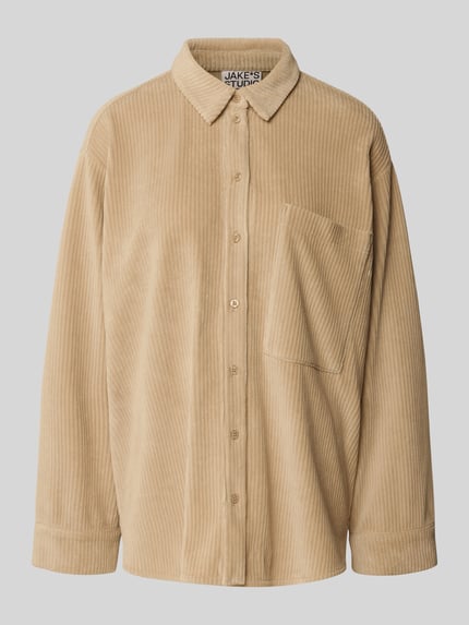 Jake*s Studio Woman Overhemdblouse met knoopsluiting Camel - 2