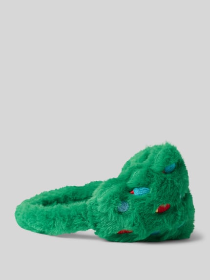 CAPELLI NEW YORK Ohrenwärmer aus Kunstfell mit Stitchings Modell 'Tree' Gruen 3