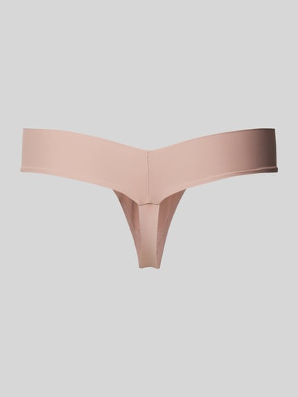 Triumph Stringi z szerokim fasonem bandażowym Model „Body Makeup Illusion” Ziemisty brązowy 3
