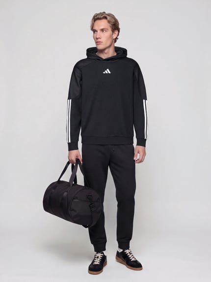 adidas Sportswear hoodie met logo-opschrift achteraan Zwart - 1