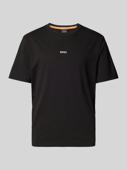BOSS Orange T-Shirt mit Label-Print Black 2