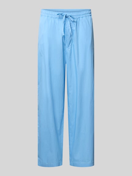 REVIEW Stoffhose mit elastischem Bund und Eingrifftaschen Bleu 2