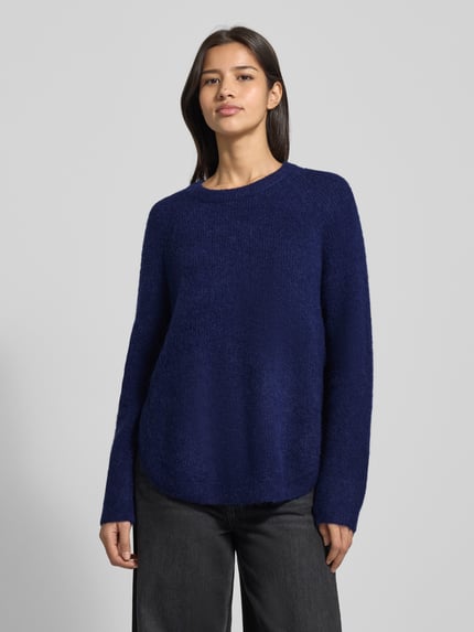MSCH Copenhagen Relaxed Fit Strickpullover mit Alpaka-Anteil Modell 'Miabelle Hope' Dunkelblau 4