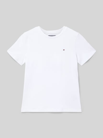 Tommy Hilfiger Teens T-Shirt mit Logo-Stickerei Weiss 1