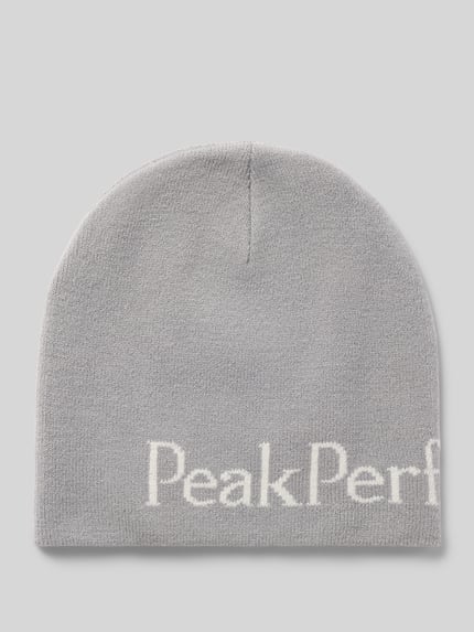 Peak Performance Mütze mit Logo Schriftzug Silber 1