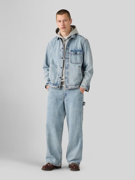 Levi's® Wide Leg Baggy Jeans aus reiner Baumwolle Modell 'UTILITY' Hellblau 1