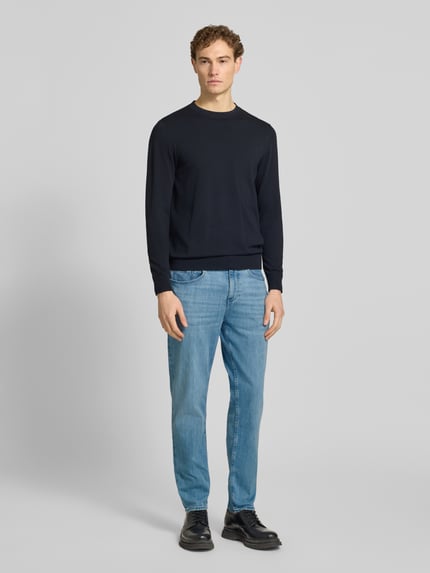 BOSS straight fit jeans van katoenmix model 'MAINE' Bleu - 1