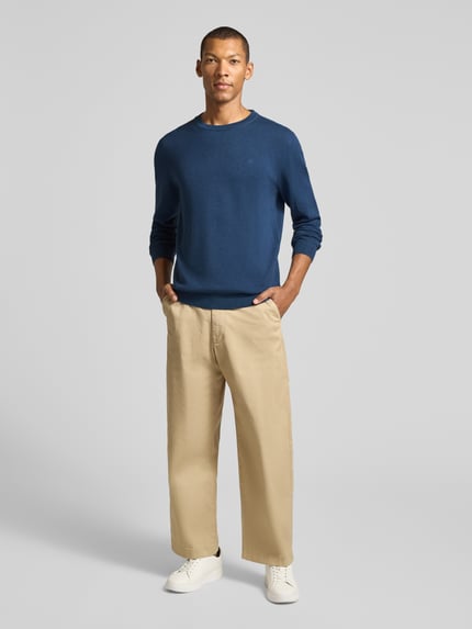 Tom Tailor Regular Fit Pullover aus reiner Baumwolle Blau 1