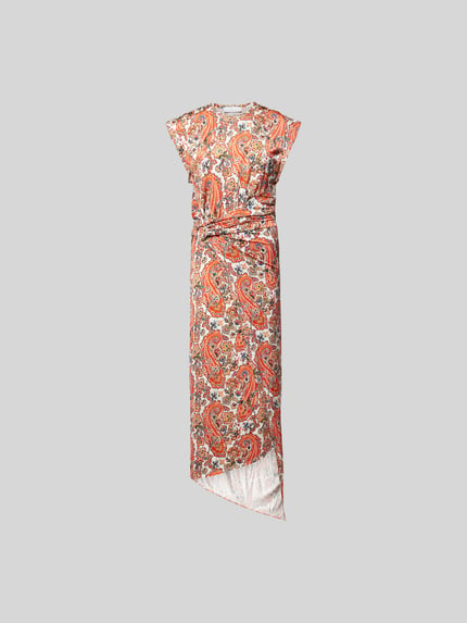 Rabanne Maxi-jurk met ronde hals Oranje - 2