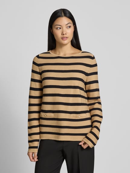 Betty Barclay Strickpullover mit Ziertaschen Beige 4