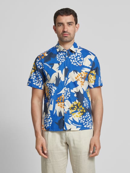 Napapijri Slim fit vrijetijdsoverhemd met logostitching Blauw - 4