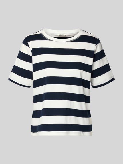 Tom Tailor T-shirt o kroju relaxed fit z czystej bawełny Granatowy 2