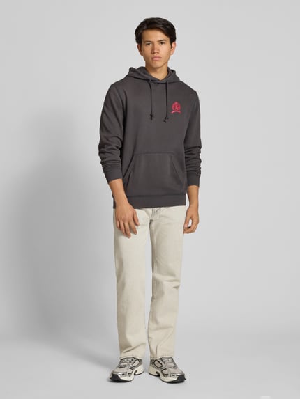 Tommy Jeans Regular Fit Hoodie aus Baumwoll-Mix Black 1