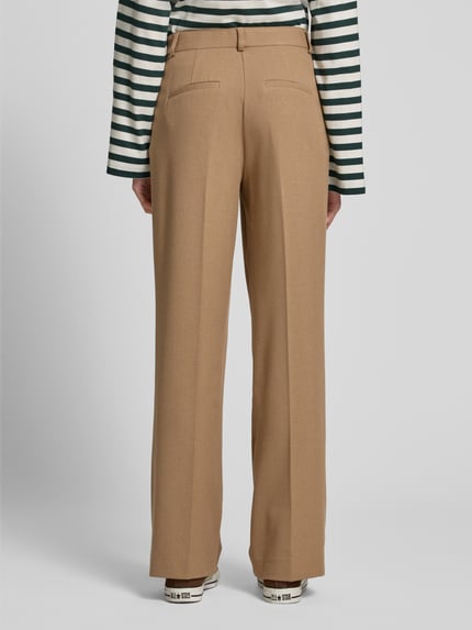 EDITED Straight Leg Stoffhose mit Eingrifftaschen Modell 'Lavea' Beige 5