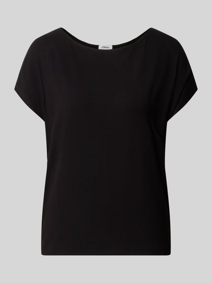 s.Oliver RED LABEL T-shirt z obniżoną linią ramion Czarny 2
