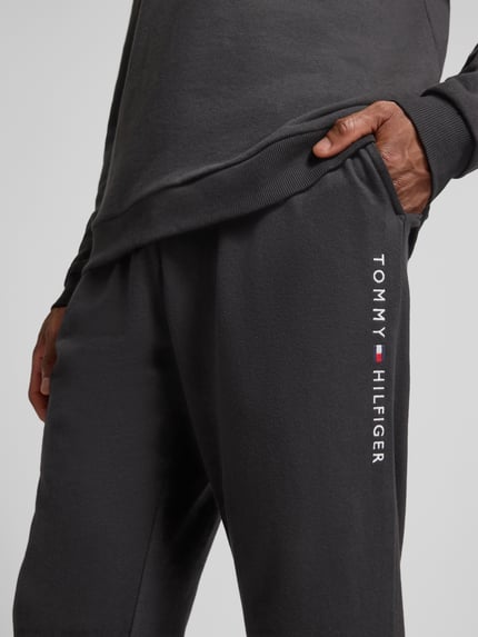 Tommy Hilfiger Regular Fit Sweatpants aus Baumwoll-Mix Black 3