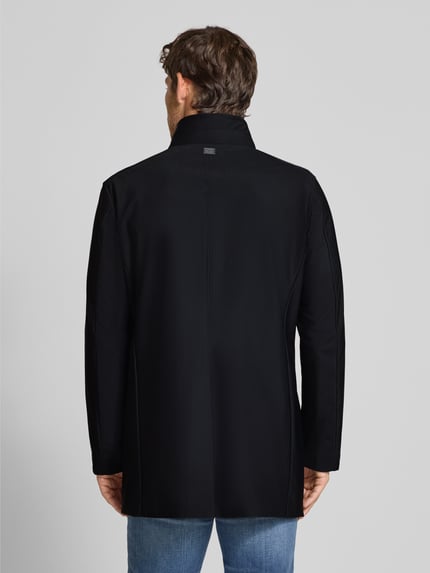 Strellson Regular fit lange parka met gewatteerde inzet, model 'FINLAY FLEX' Zwart - 5
