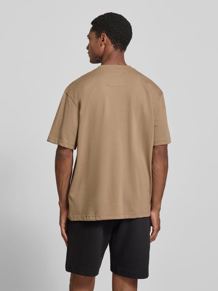 BOSS Green Relaxed Fit T-Shirt aus reiner Baumwolle Modell 'TEE 10' Beige 5