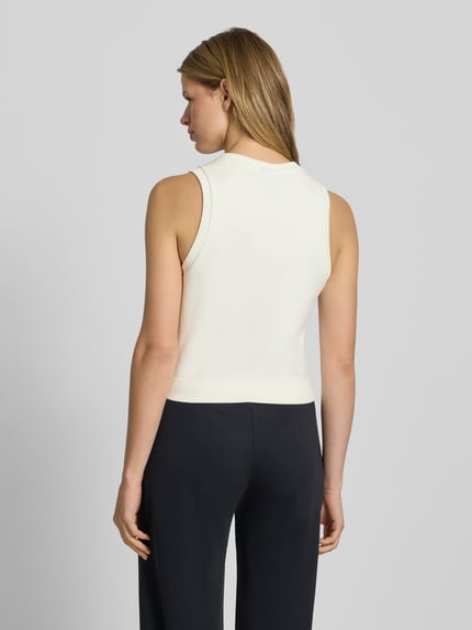 adidas Sportswear Top mit Label-Print und Rundhalsausschnitt Offwhite 5