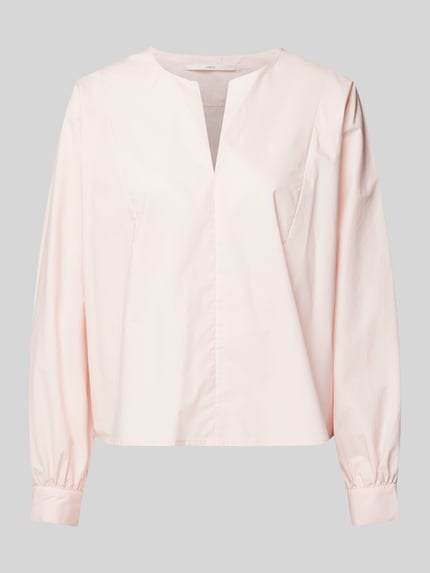 Lanius Regular Fit Bluse mit V-Ausschnitt Hellrosa 2