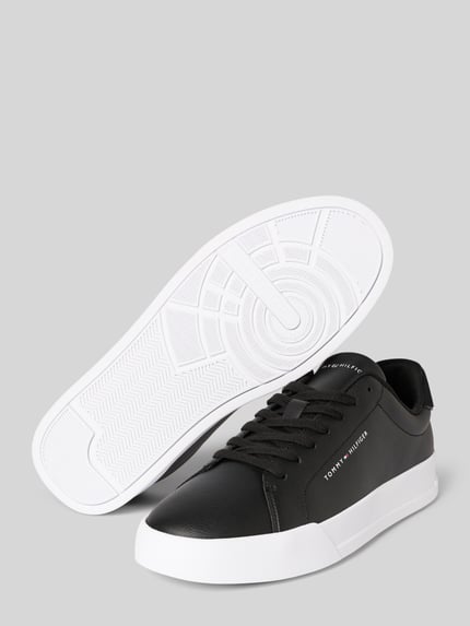 Tommy Hilfiger Sneakersy niskie z mieszanki skóry Czarny 4