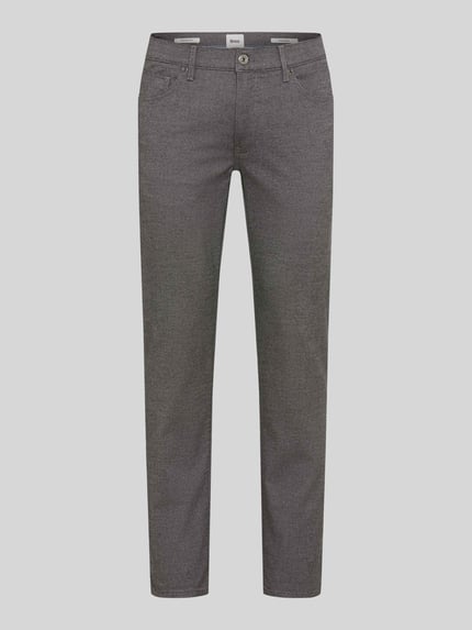 Brax Regular Fit Chino aus Baumwoll-Mix mit Viskose-Anteil Modell 'Wool Look Flex' Silber 2