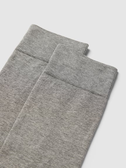 BOSS Socken mit geripptem Abschluss im 2er-Pack Mittelgrau 2