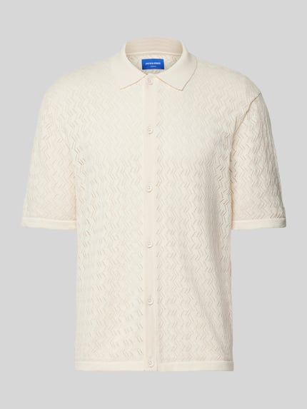 JACK & JONES Regular Fit Freizeithemd mit Polokragen Modell 'TYLER' Offwhite 2